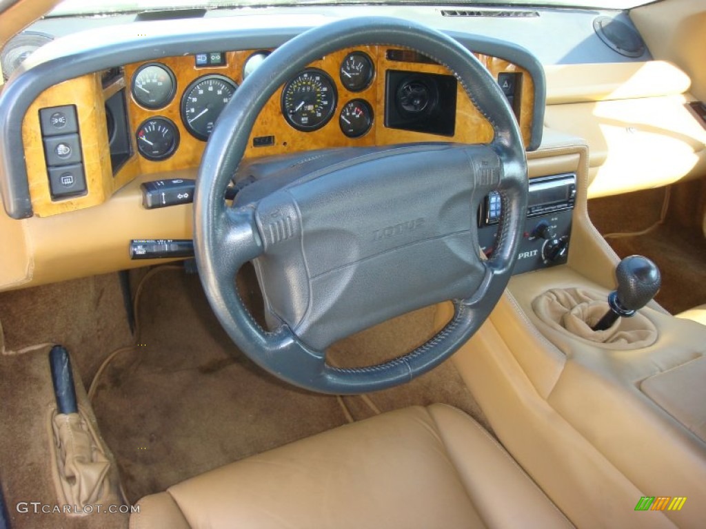 1990 Lotus Esprit SE Beige Dashboard Photo #91669895