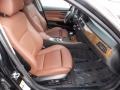2007 BMW 3 Series Terra/Black Dakota Leather Interior Front Seat Photo