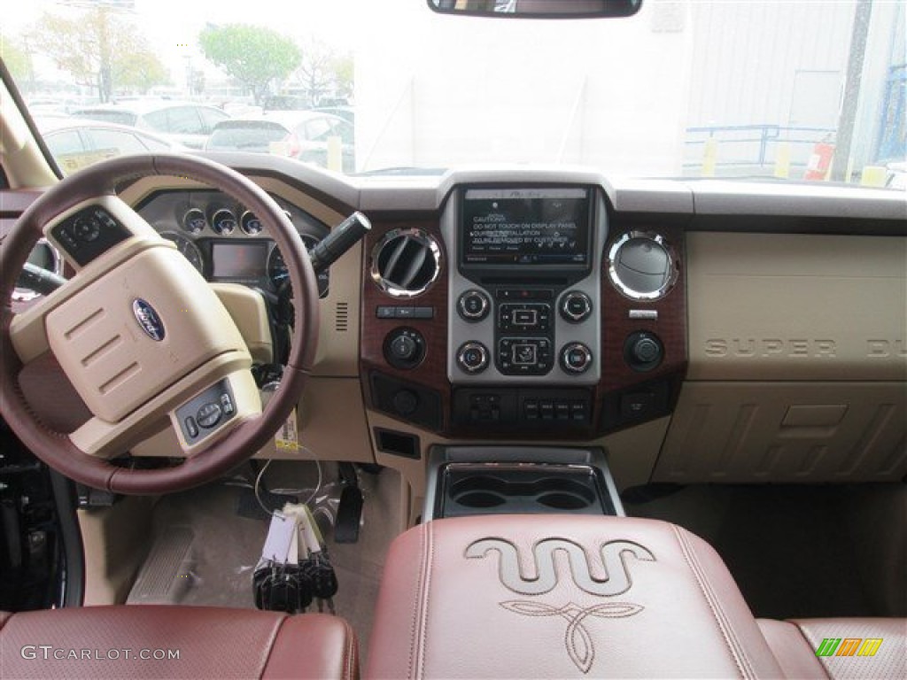 2014 F250 Super Duty King Ranch Crew Cab 4x4 - Blue Jeans Metallic / King Ranch Chaparral Leather/Adobe Trim photo #10
