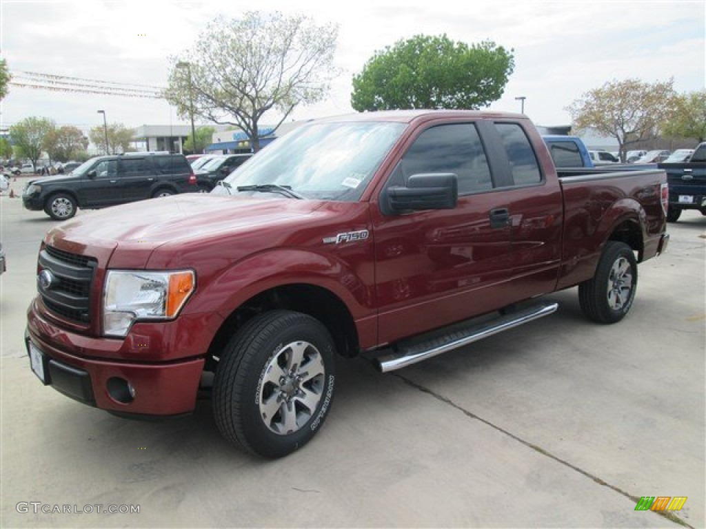 2014 F150 STX SuperCab - Sunset / Steel Grey photo #1