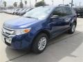 2014 Deep Impact Blue Ford Edge SE  photo #1