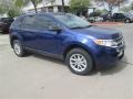 2014 Deep Impact Blue Ford Edge SE  photo #4