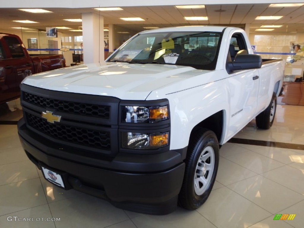 2014 Silverado 1500 WT Regular Cab - Summit White / Jet Black/Dark Ash photo #1