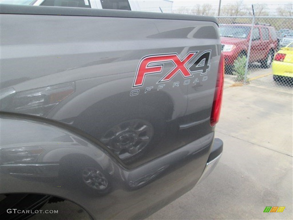 2014 F350 Super Duty Lariat Crew Cab 4x4 - Sterling Gray Metallic / Black photo #9