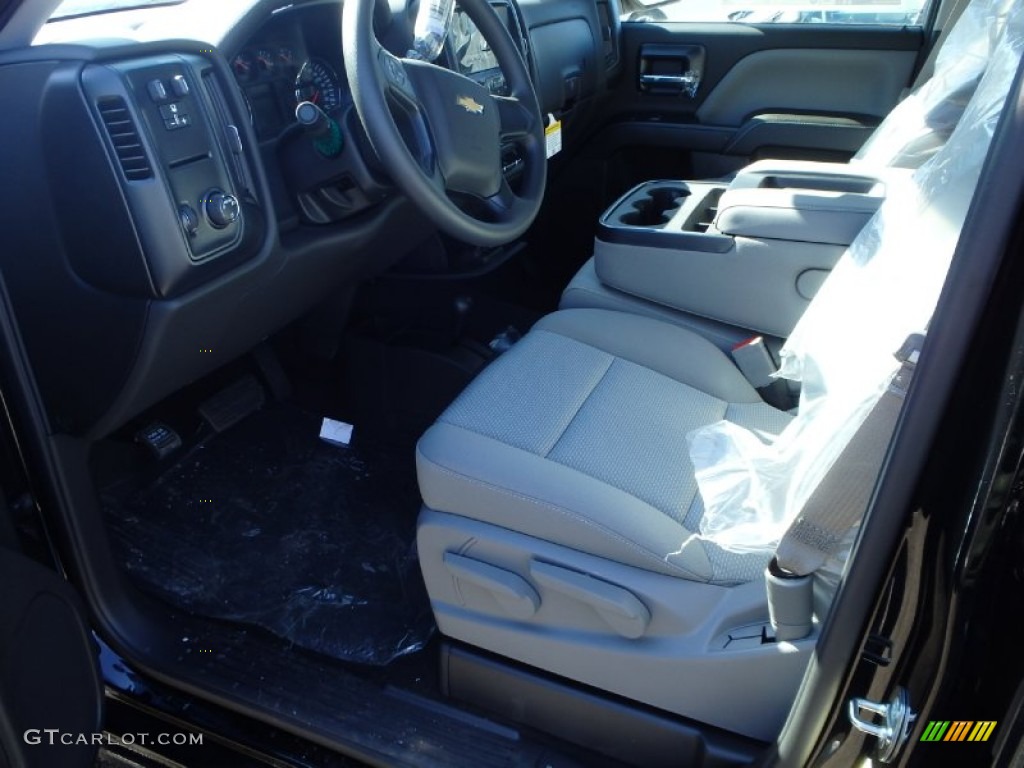 2014 Silverado 1500 WT Crew Cab 4x4 - Black / Jet Black/Dark Ash photo #3