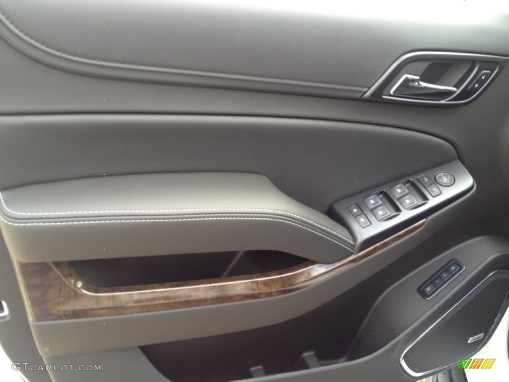 2015 Chevrolet Tahoe LT 4WD Jet Black Door Panel Photo #91672763