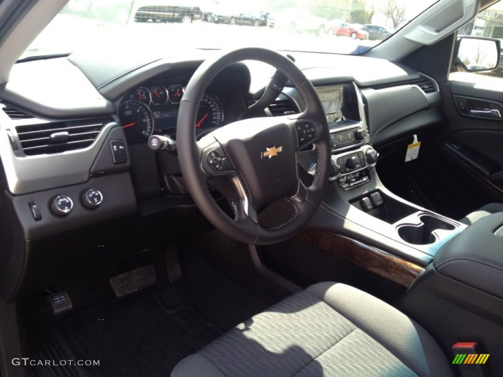 Jet Black Interior 2015 Chevrolet Tahoe LS 4WD Photo #91673093