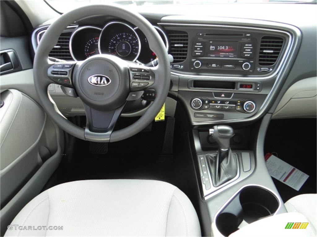 2014 Kia Optima LX Gray Dashboard Photo #91675253