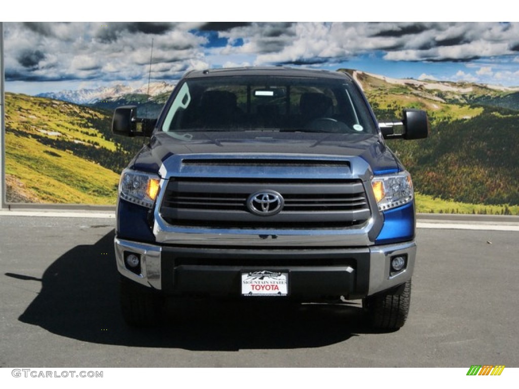 2014 Tundra SR5 TRD Double Cab 4x4 - Blue Ribbon Metallic / Black photo #2