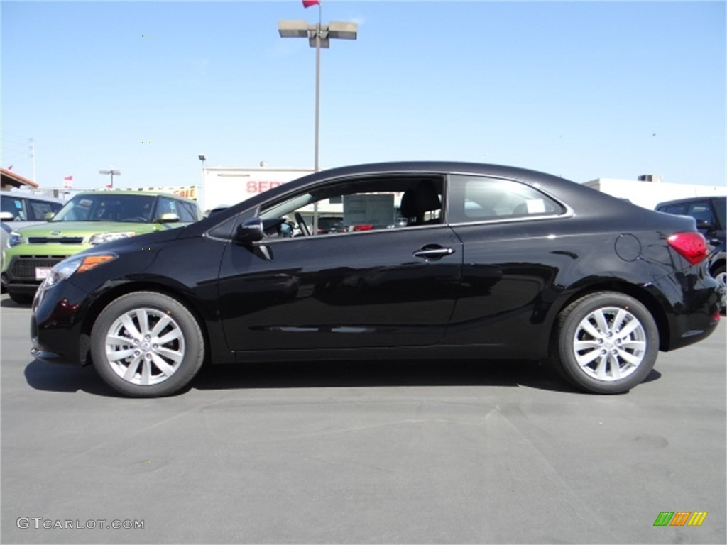 Aurora Black 2014 Kia Forte Koup EX Exterior Photo #91676362