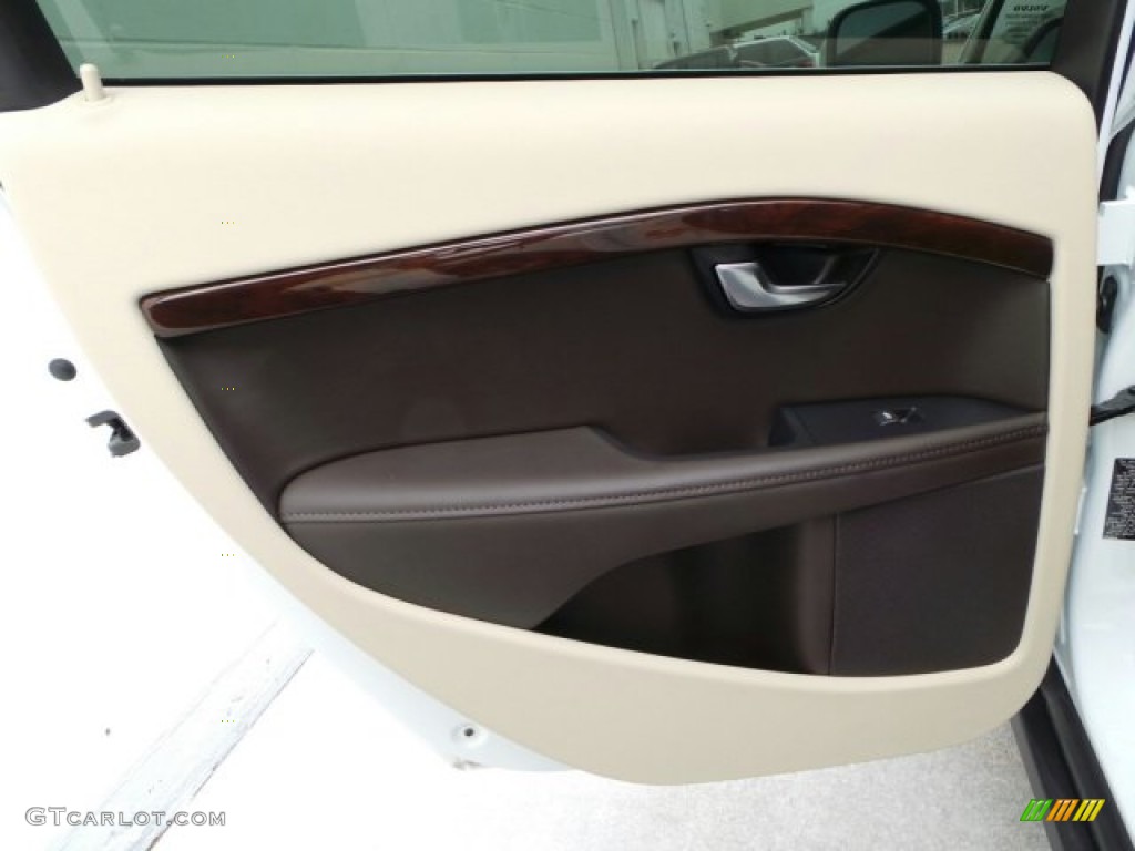 2015 Volvo XC70 T5 Drive-E Espresso Brown Door Panel Photo #91676810