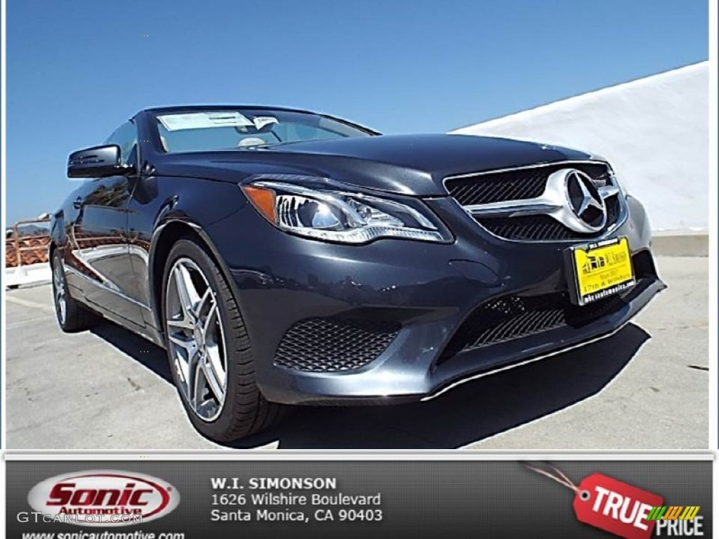 2014 E 350 Cabriolet - Steel Gray Metallic / Silk Beige/Espresso Brown photo #1
