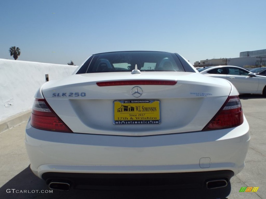 2014 SLK 250 Roadster - Diamond White Metallic / Black photo #9