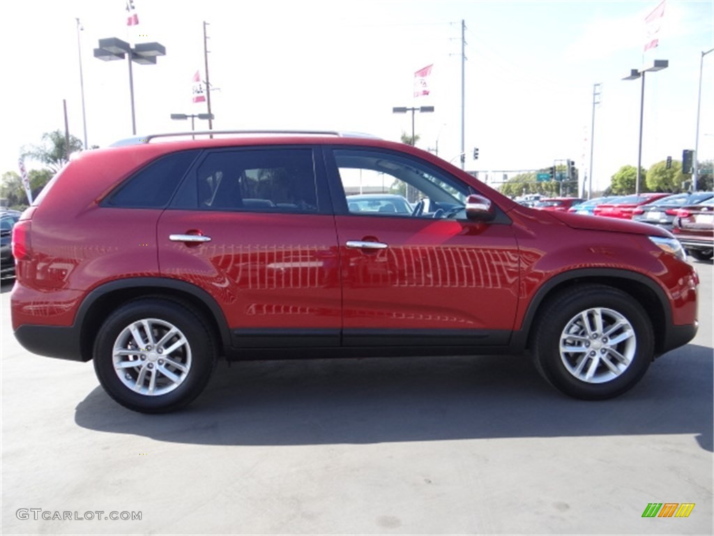 2014 Sorento LX - Remington Red / Beige photo #2