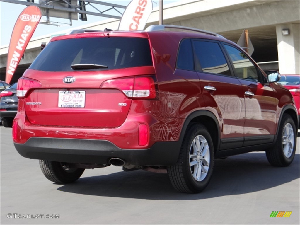 2014 Sorento LX - Remington Red / Beige photo #3