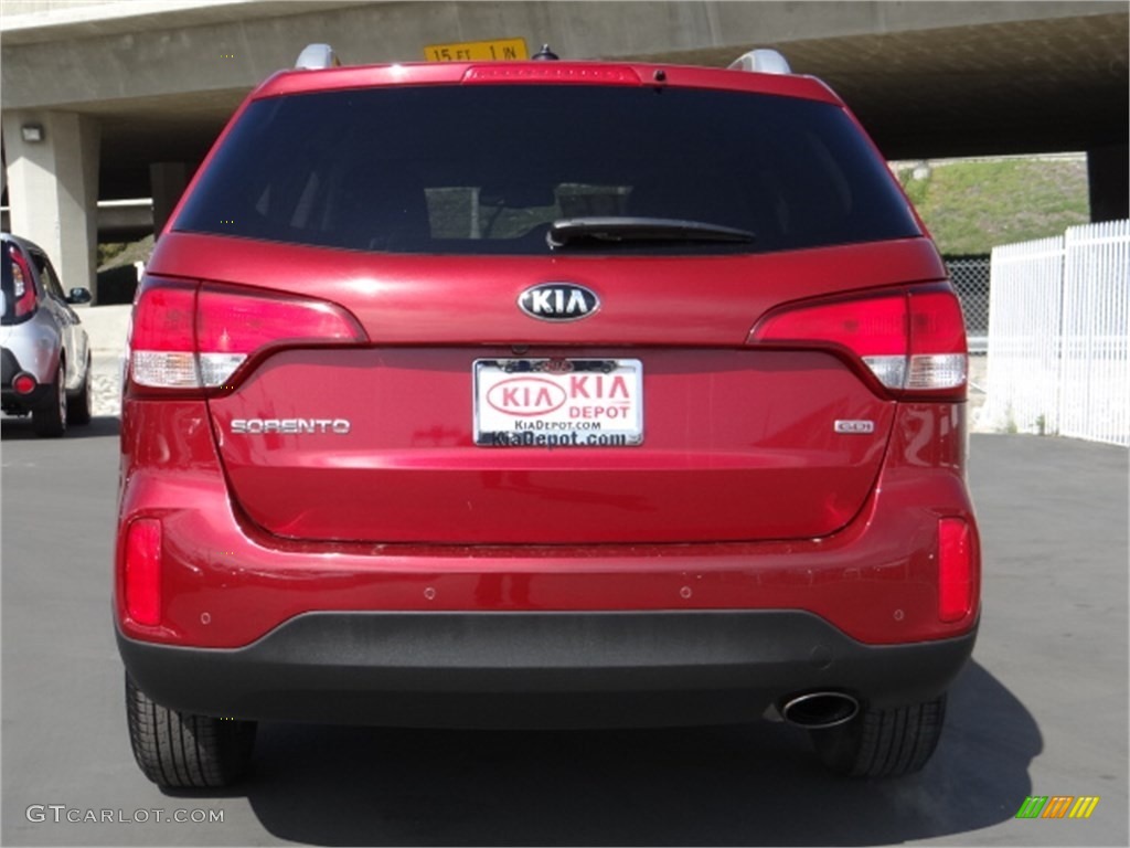 2014 Sorento LX - Remington Red / Beige photo #8