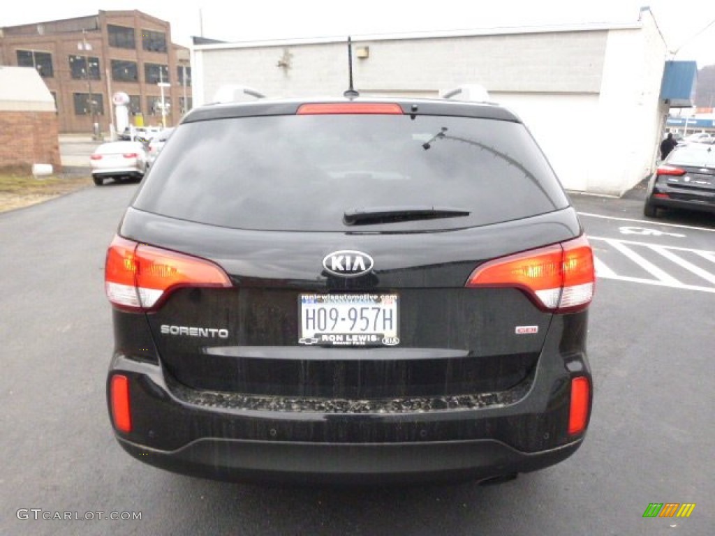 2014 Sorento LX AWD - Ebony Black / Black photo #7