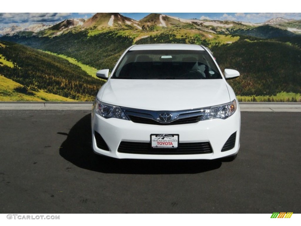 2014 Camry LE - Super White / Ivory photo #2