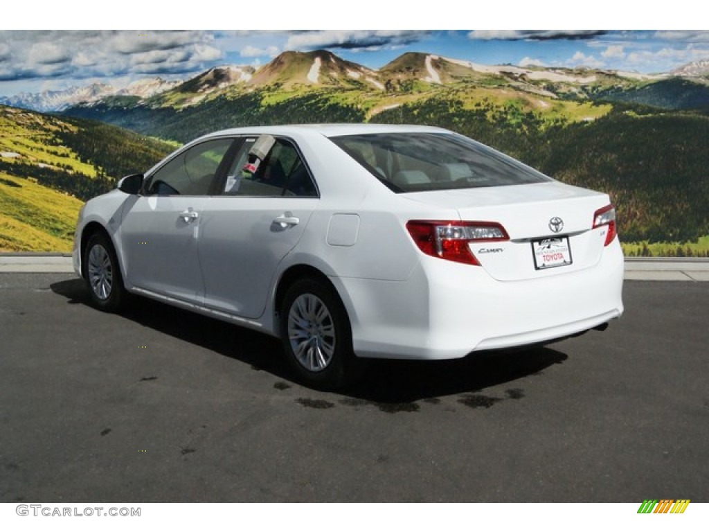 2014 Camry LE - Super White / Ivory photo #3