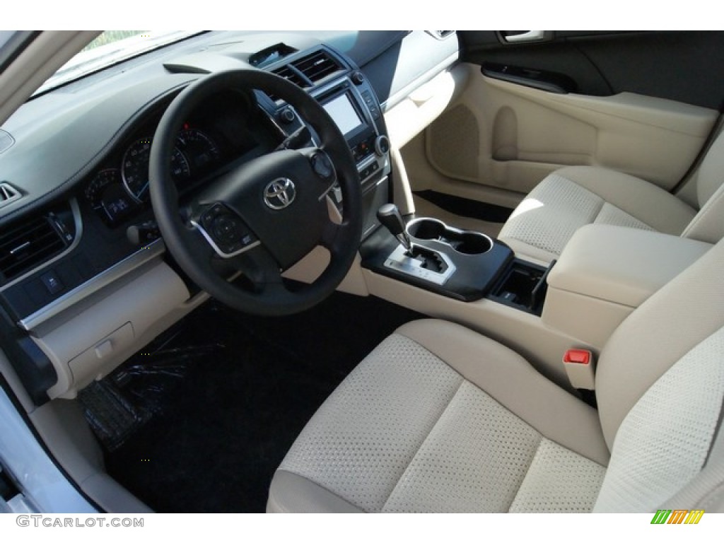 2014 Camry LE - Super White / Ivory photo #5