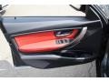 Coral Red/Black Door Panel Photo for 2013 BMW 3 Series #91680455
