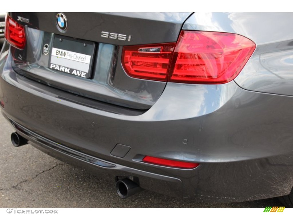 2013 3 Series 335i xDrive Sedan - Mineral Grey Metallic / Coral Red/Black photo #22