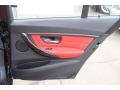 Coral Red/Black Door Panel Photo for 2013 BMW 3 Series #91680704