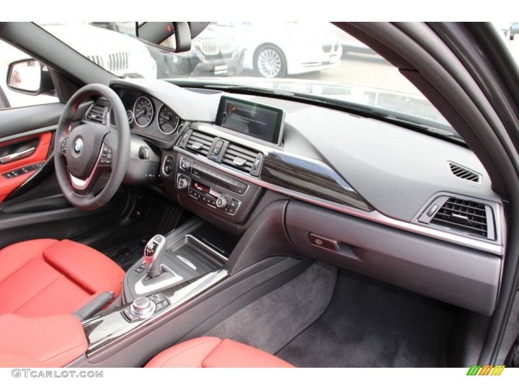 2013 3 Series 335i xDrive Sedan - Mineral Grey Metallic / Coral Red/Black photo #26