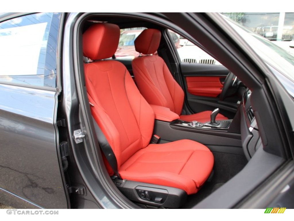 Coral Red/Black Interior 2013 BMW 3 Series 335i xDrive Sedan Photo #91680803