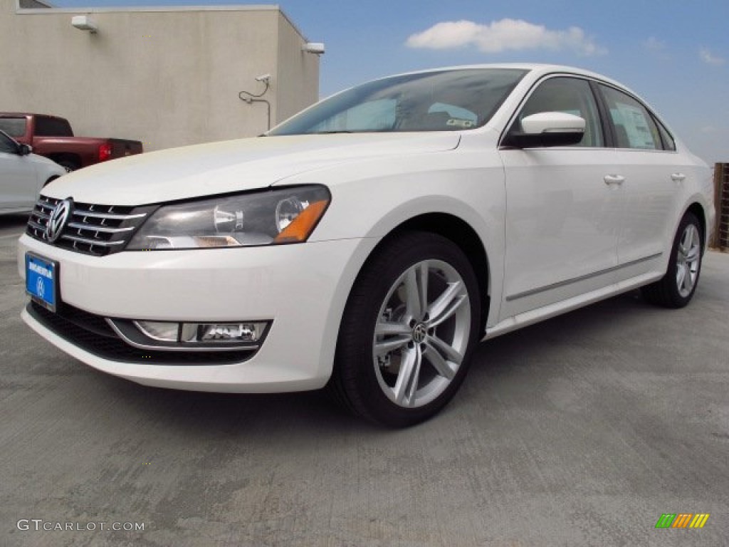 2014 Passat TDI SEL Premium - Candy White / Cornsilk Beige photo #3