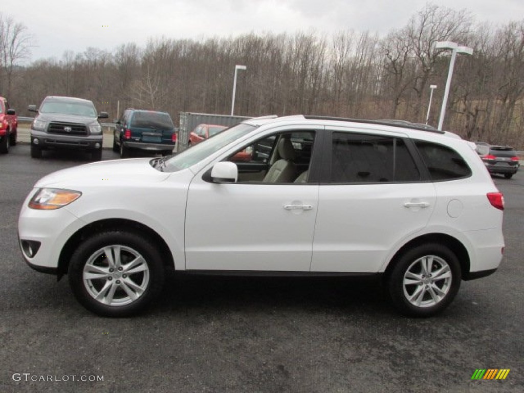 2011 Santa Fe Limited AWD - Frost White Pearl / Beige photo #7