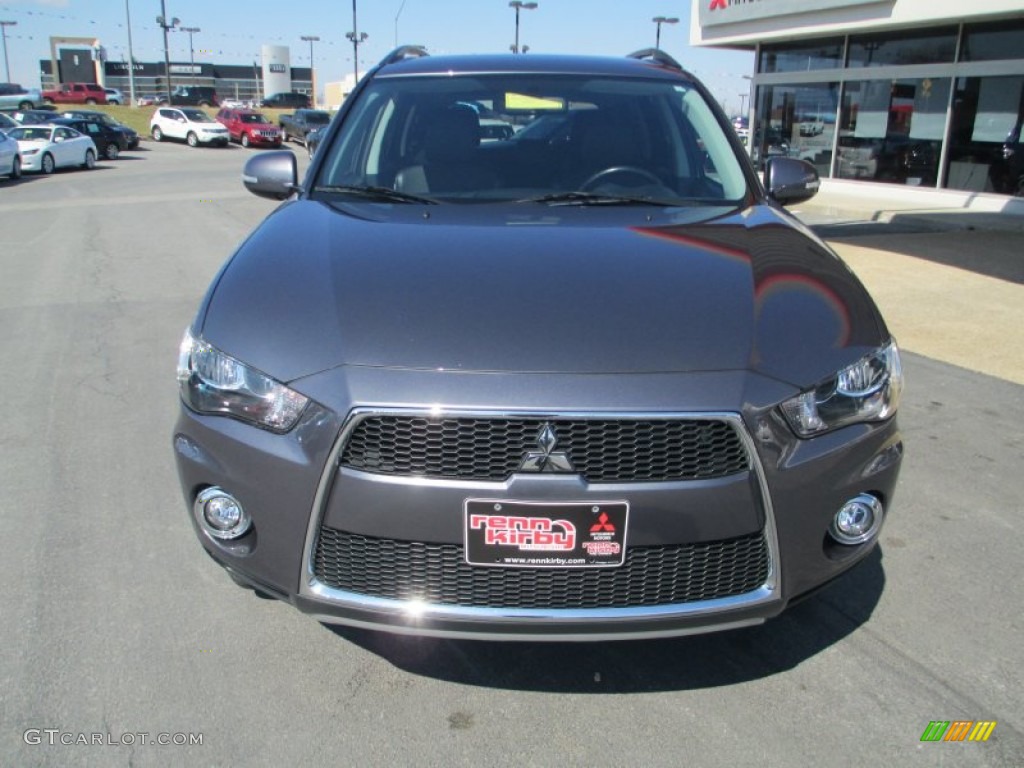 2012 Outlander SE - Graphite Gray Metallic / Black photo #2