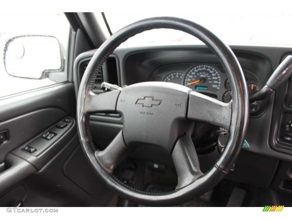 2004 Chevrolet Silverado 1500 Regular Cab Dark Charcoal Steering Wheel Photo #91686548