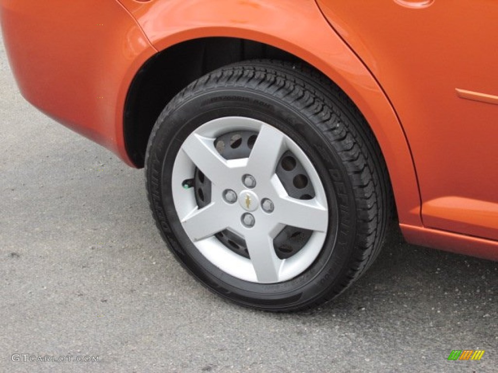 2007 Cobalt LS Sedan - Sunburst Orange Metallic / Gray photo #3