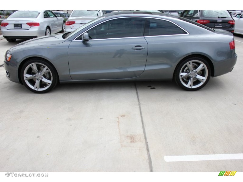 2012 A5 2.0T quattro Coupe - Monsoon Gray Metallic / Black photo #4