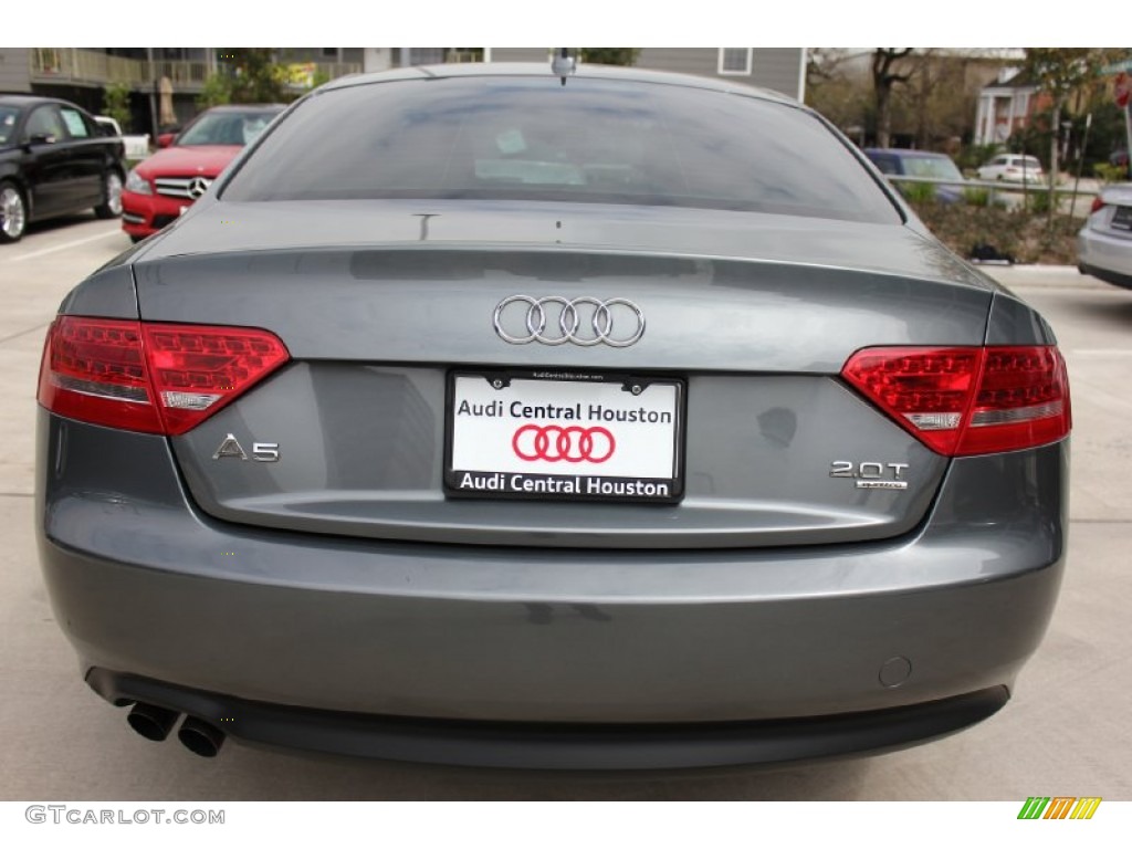 2012 A5 2.0T quattro Coupe - Monsoon Gray Metallic / Black photo #8