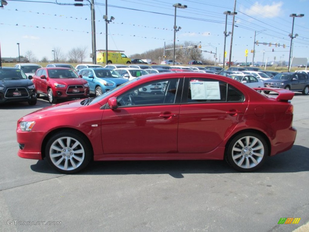 Rally Red Pearl 2008 Mitsubishi Lancer GTS Exterior Photo #91687628