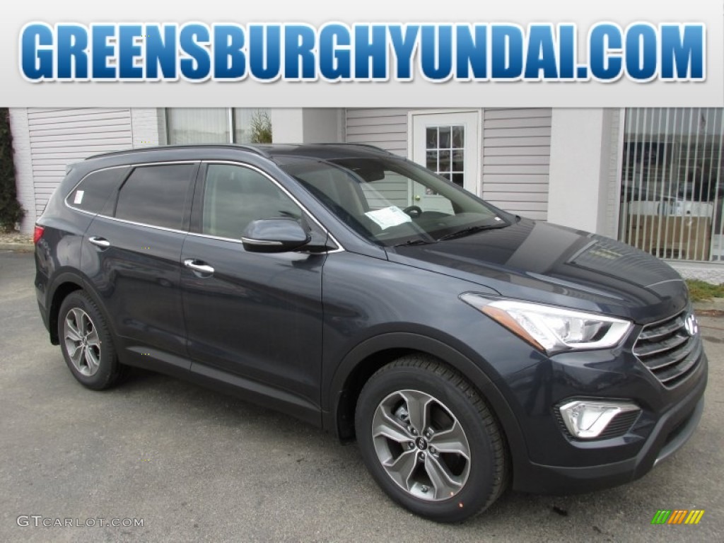 2014 Santa Fe Limited AWD - Night Sky Pearl / Beige photo #1