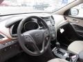 Beige 2014 Hyundai Santa Fe Limited AWD Dashboard