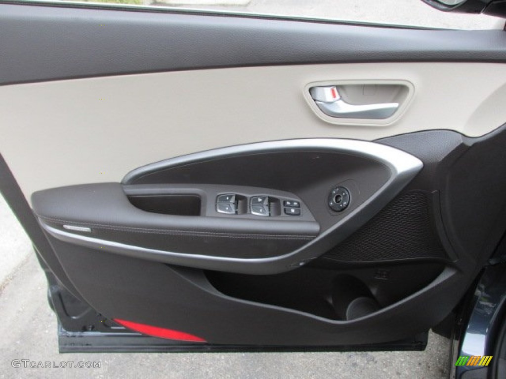 2014 Hyundai Santa Fe Limited AWD Beige Door Panel Photo #91688591