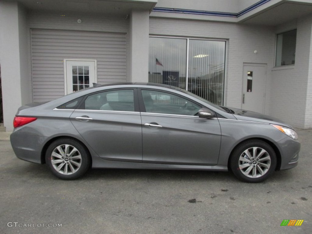 2014 Sonata Limited - Harbor Gray Metallic / Gray photo #2