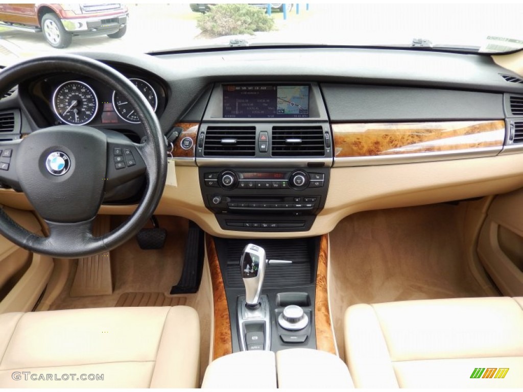 2008 BMW X5 3.0si Sand Beige Dashboard Photo #91689158