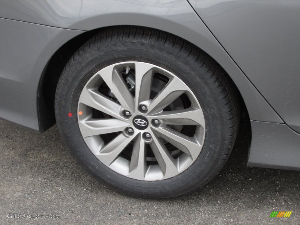 2014 Sonata Limited - Harbor Gray Metallic / Gray photo #3