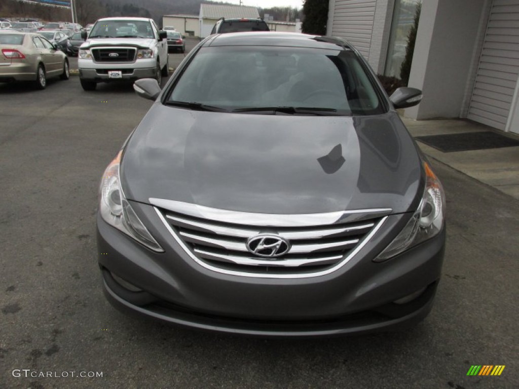 2014 Sonata Limited - Harbor Gray Metallic / Gray photo #4