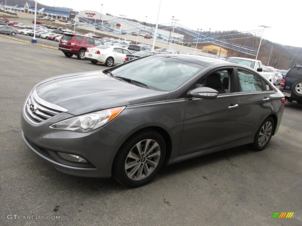 2014 Sonata Limited - Harbor Gray Metallic / Gray photo #5