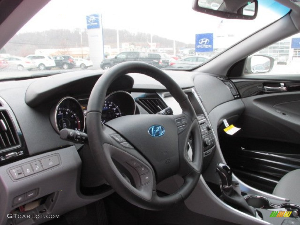 2014 Sonata Limited - Harbor Gray Metallic / Gray photo #8