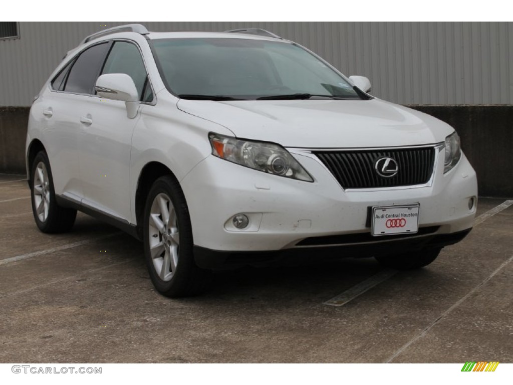 2010 RX 350 - Starfire White Pearl / Light Gray/Espresso Birds-Eye Maple photo #1