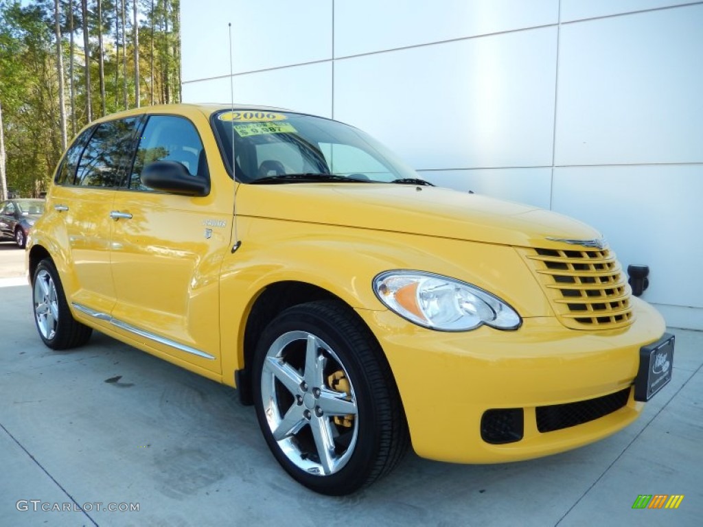 2006 PT Cruiser Street Cruiser Route 66 Edition - Solar Yellow / Pastel Slate Gray photo #6