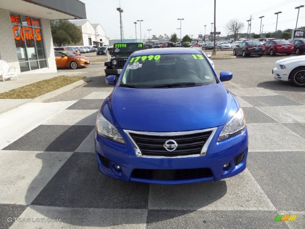 2013 Sentra SV - Metallic Blue / Marble Gray photo #2
