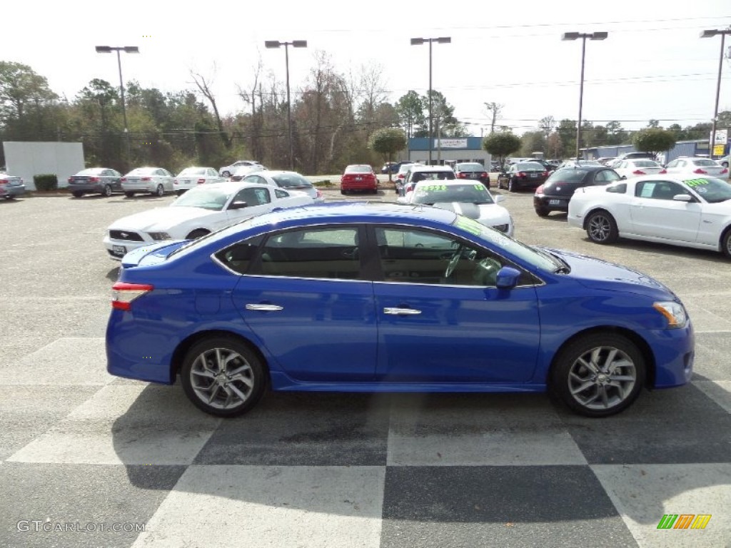 2013 Sentra SV - Metallic Blue / Marble Gray photo #3